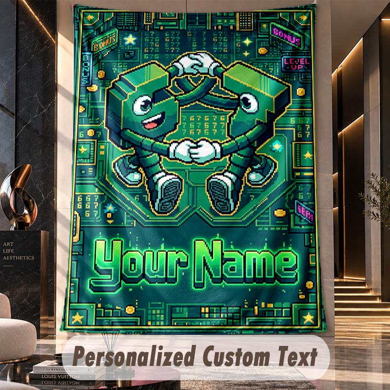 Celebration Party (1) Theme Custom Tapestry Personalized Custom Name Text Wall Hanging Tapestry Home Decor Background Cloth