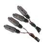 2Pcs Mini Amber Flashing Light Motorcycle Led Turn Signal Lights 8Mm Blinker Turn Signal Lamp 12V Moto Indicator Accessories
