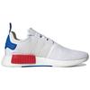 Adidas Originaler NMD_R1 Stoff Syntetisk Lær Sport Klassisk Sklisikker Slitesterk Lav Topp Livsstil Fritidssko Unisex sneaker Hvit Blå GW2504