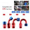 AN4/AN6/AN8/AN10 Oil Line Connector Aluminum Alloy Oil Hose End Adaptor Braided Fitting