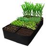 Fabric Raised Garden Bed 8 Grids Garden Plant Grow Bags Reusable Felt Planting Bed Rectangle for Growing Herbs Flowers Vegetable