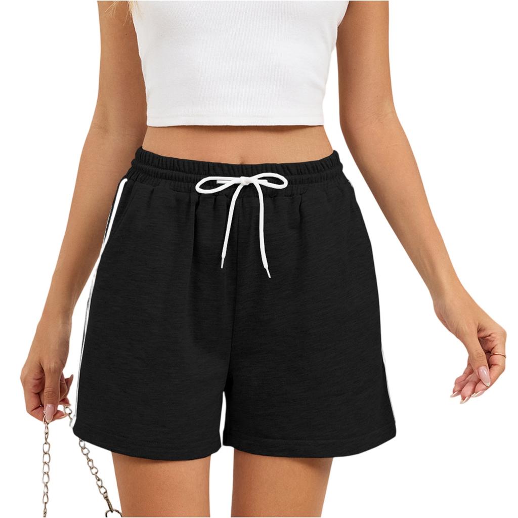 Women's Summer Sports Casual Lace-up Pocket Shorts