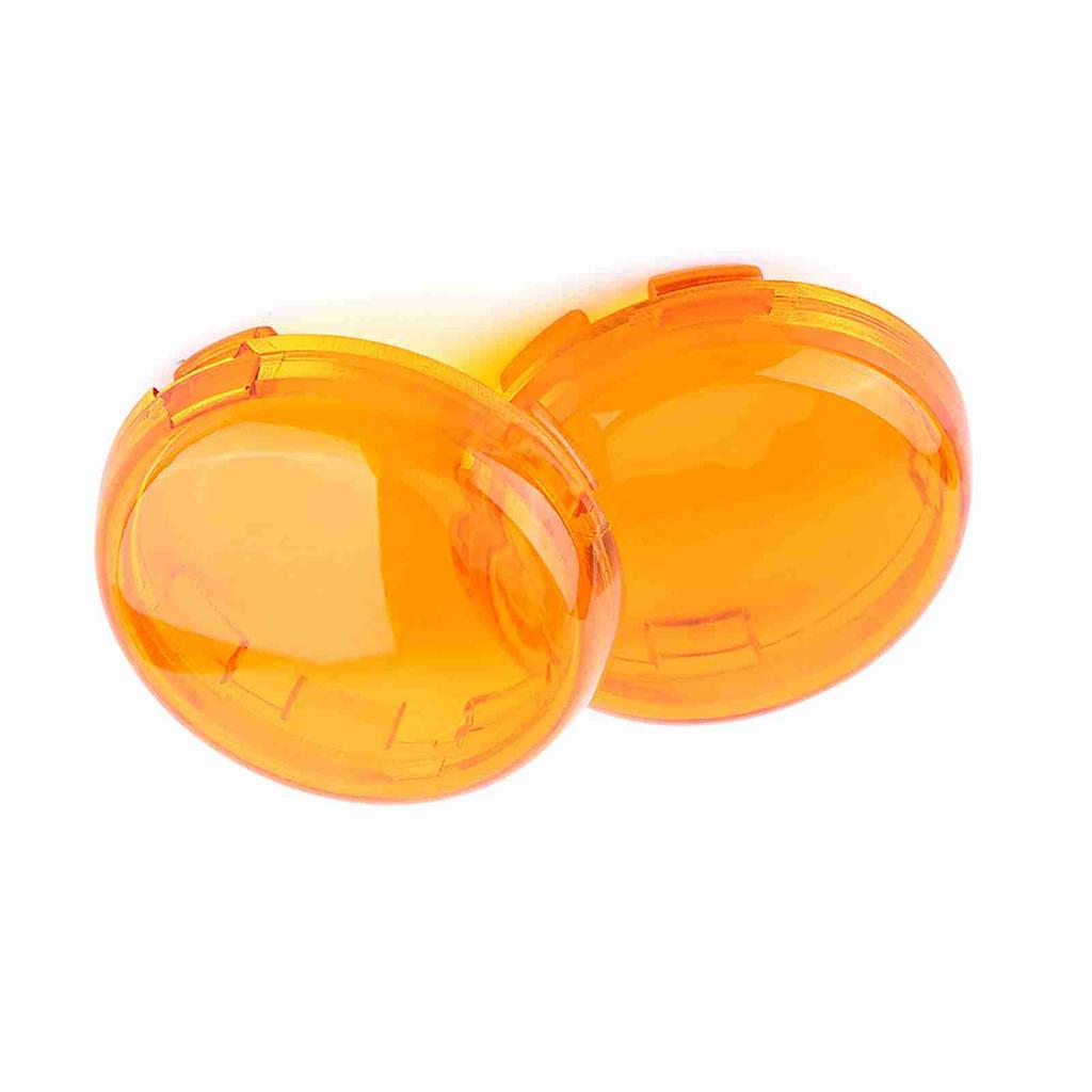 2 pcs Motorcycle Turn Signal Light Lens Cover For Dyna Softail Sportster 1986 15