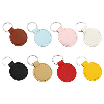 PU Leather Keychain Metal Pendant For Car And Home Key Light Weight Secure Holder With Rustproof Design