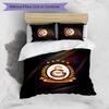 Set Lenzuola 3 Pezzi Stampato Galatasaray FC Traspirante Copripiumino con Federe Biancheria da Letto Decorativa per Camera da Letto Casa
