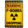 Warning Beware Metal Tin Signs Plaque Wall Decoration Vintage Art Posters Iron Painting for Man Cave Home Cafe Garden Club Bar