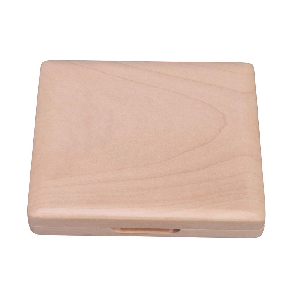 Yibuy Wooden Reed Case for Saxophones, Holds 5 Reeds, Moisture Resistant, Easy Access, Natural Color