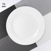 Pure White Round Ceramic Dinner Plate