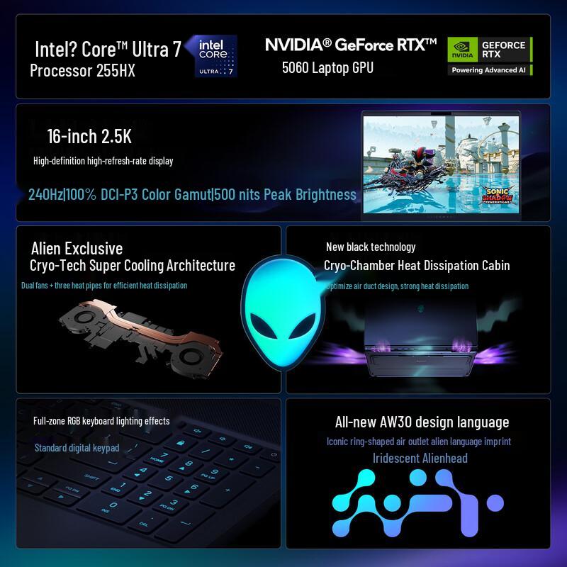 Alienware Starship 16X Gaming Laptop (CN version) 16-inch