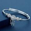 Luxury 925 Silver Bead Ball Bracelets For Women Elegant Dreamcatcher Tassel Feather Adjustable Bracelet Party Jewelry