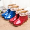 Low Tube Rain Shoes Women's Rain Boots Water Shoe Cover Shoes Non-slip Rubber Shoes Daily Water Boots OEM Labor Insurance