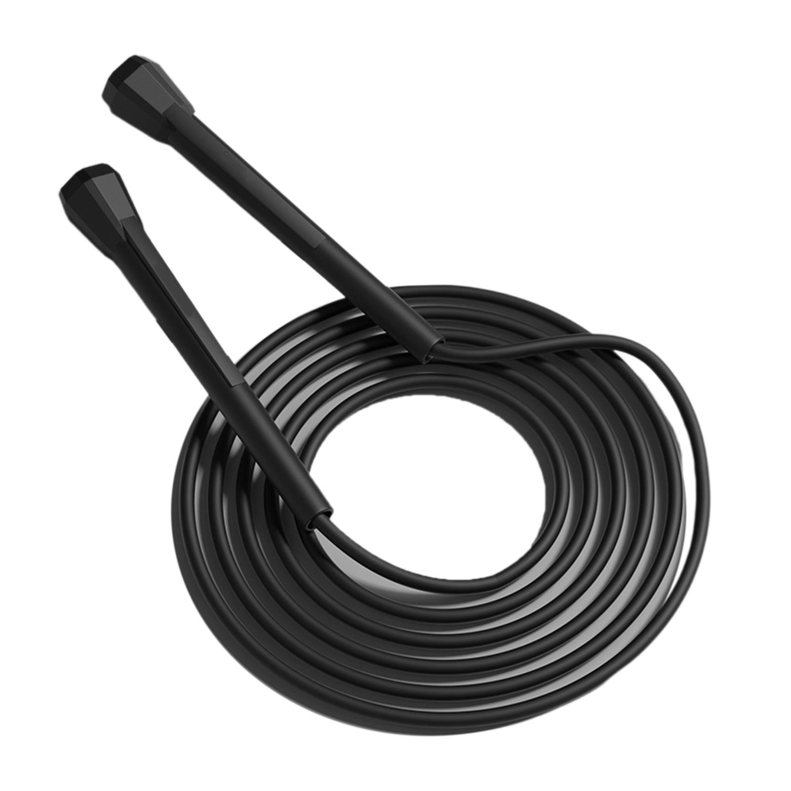 

Скакалка Детская Скакалка для Детей Нескользящая Ручка и Регулируемая Скакалка 280см/110дюймов Рождественские Подарки на День Рождения чёрный