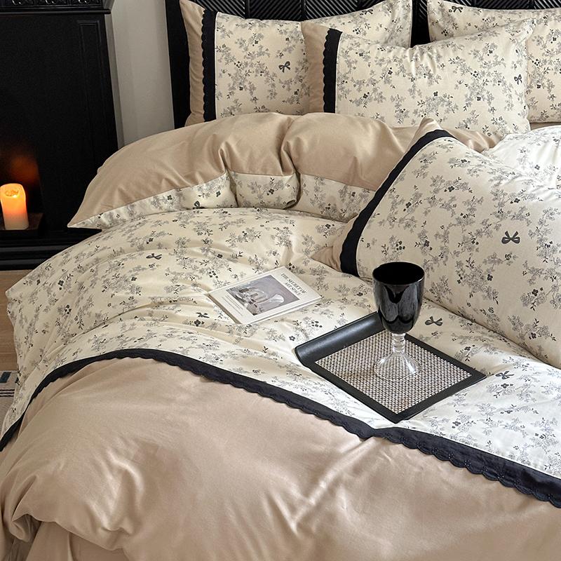 Mei Yun Ge Full Cotton French Printed Cotton 133 * 72 Four Piece Set