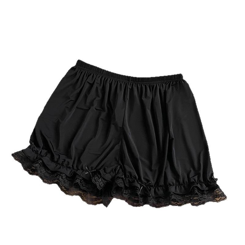 Ladies Summer Ice Silk Lace Cool Feeling Smooth Not Stuffy Sweat Breathable Not Curled Edge Loose Not Leg Leggings