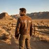 Men's Splicing Tooling Jacket Lapel Snap-Down Multi-Pocket Casual Motorcycle Wind Jacket