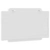 Vidaxl Headboard Pillow, White, 90 Cm, Faux Leather