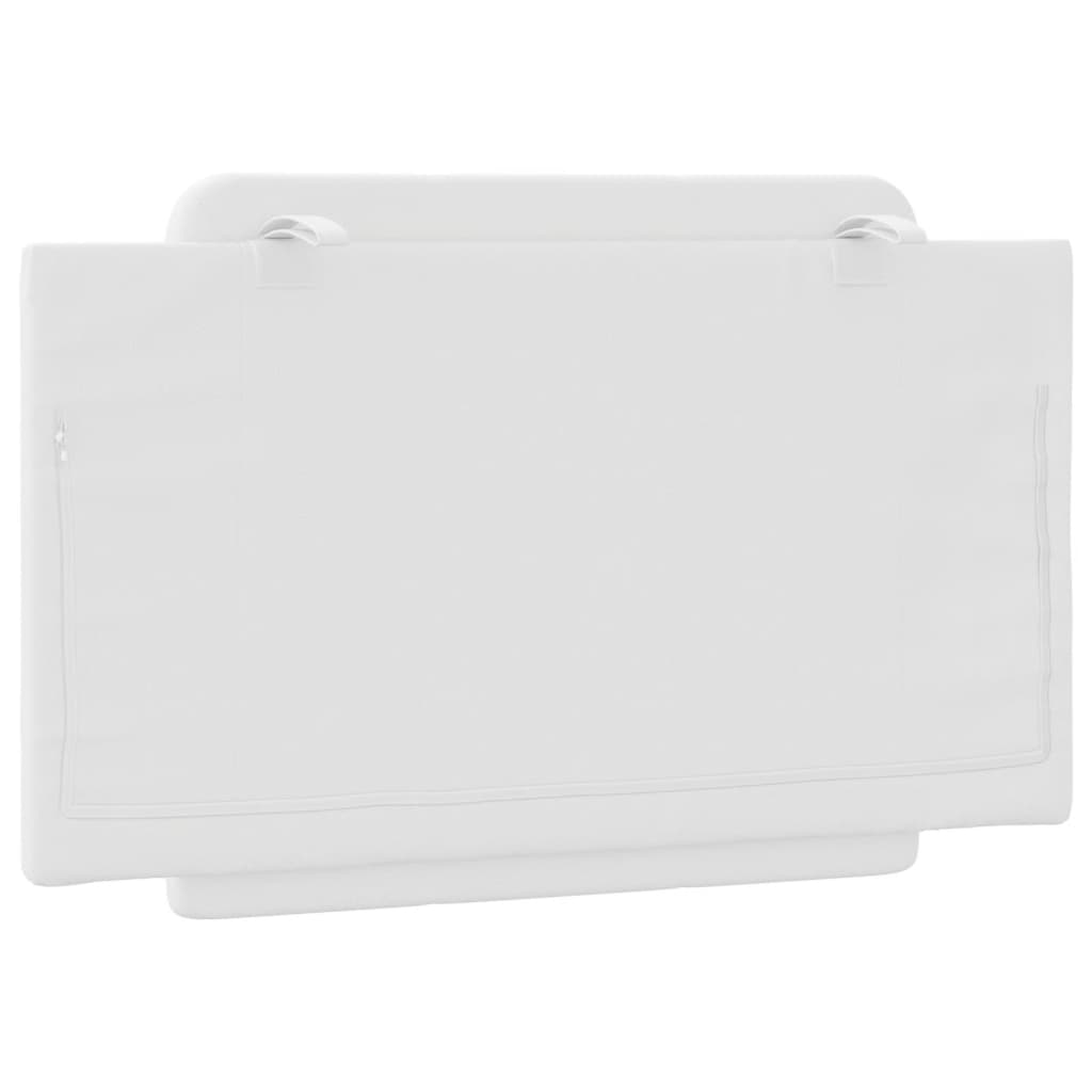 Vidaxl Headboard Pillow, White, 90 Cm, Faux Leather