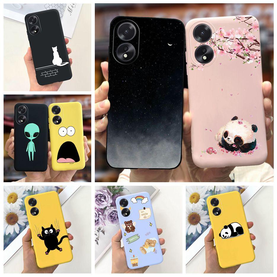 

Для Oppo A38 4G Чехол CPH2579 Милый Мультяшный Чехол с Медведем Мягкий Силиконовый ТПУ Чехол для Телефона Для Oppo A18 A 38 OppoA38 OppoA18 Fundas Coque Oppo A18
