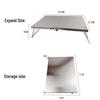 Multi-Functional Stainless Steel Folding Camping Table - Portable, Thickened, Small for Home & Outdoor Use