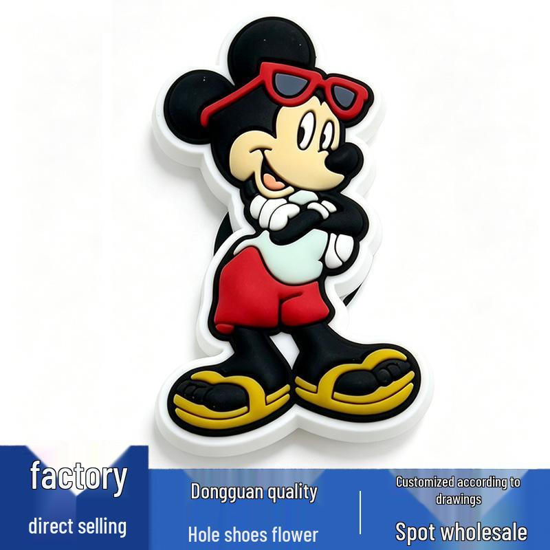 Mickey Mouse PVC Flower Shoe Accessories for Crocs
