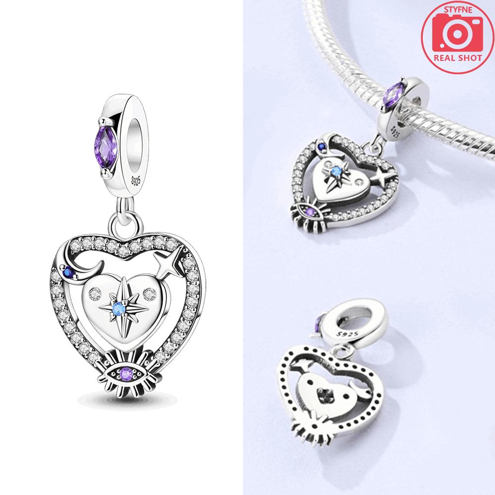 

Подвески-кулоны Shining Stars, медь, оригинальные бусины, подходят для оригинального браслета с шармами, бусины, ювелирные подарки для женщин