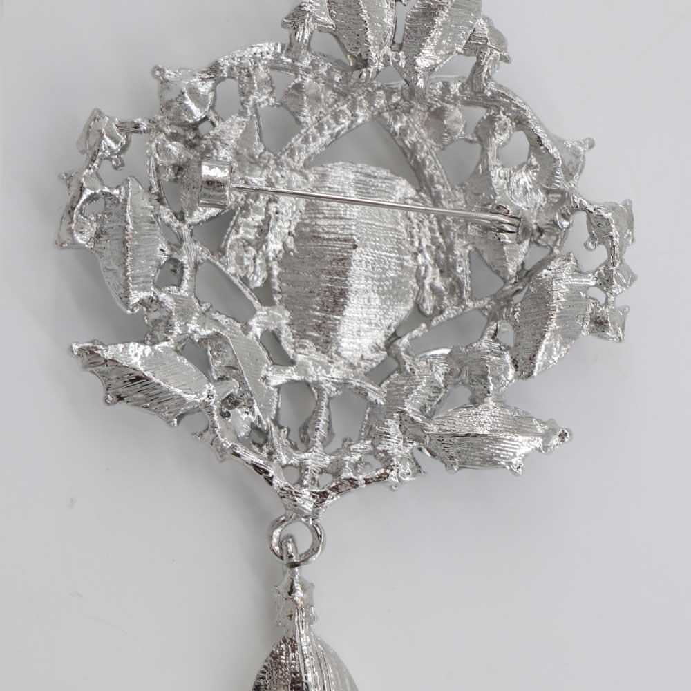 Flower Crystal Zinc Zinc Alloy Rhinestone Women Brooch Korean Style Brooch Fashion Jewelry Clothing Accessory