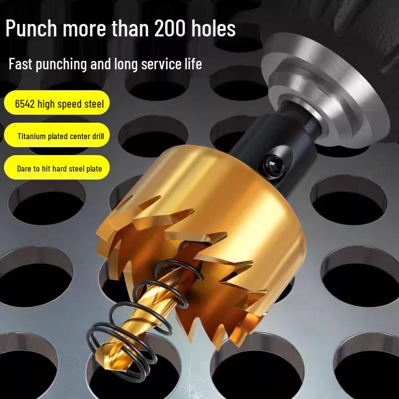 High-Speed Steel Hex Shank Stainless Steel Hole Saw Drill Bit for Metal Sheets