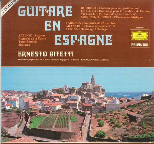 

LP Record ERNESTO BITETTI - Guitare En Espagne / Rodrigo, De Fa 2721089 DEUTSCHE GRAMMO France Classical Used