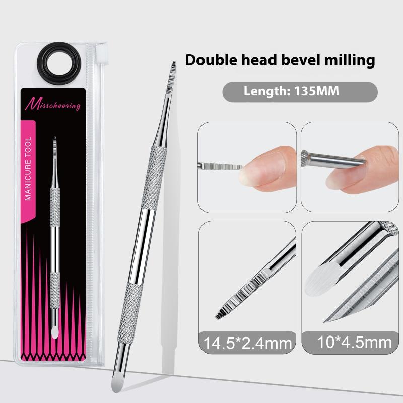 Nail Cuticle Pusher Set with Self-Adhesive Sandpaper 100#180#240# Flaky File Trimming Pre-Polishing Manicure Tool 5/10 Sheets