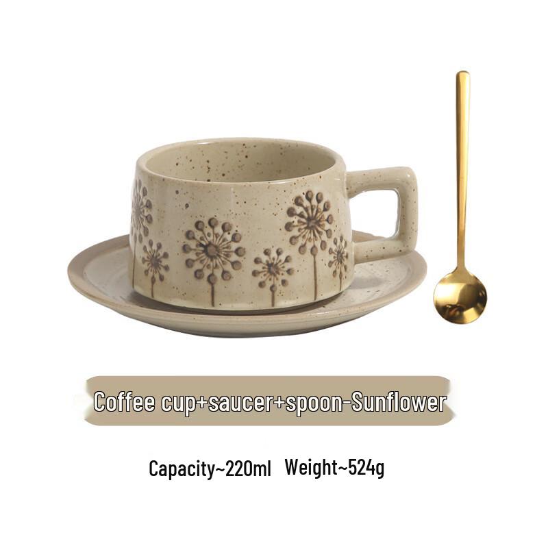 Diborlang Retro Coarse Ceramic Coffee Ware
