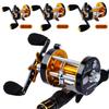 Round Baitcast Fishing Reel Sea Fishing 6+1BB 17-22LB Trolling Reel Drag Reel Saltwater Freshwater