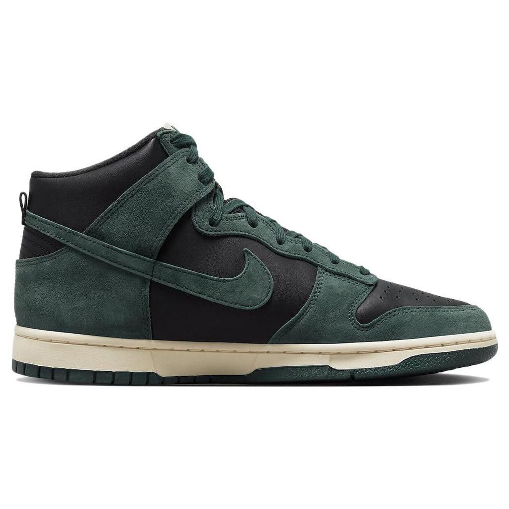 Nike Dunk High Premium Faded Spruce Unisex Sneakers Green Black Light-Cream DQ7679-002