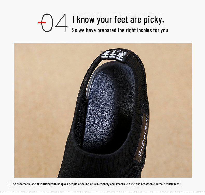 Trendy letní pletené peep-toe platformové klínkové sandály pro ženy