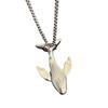 Cute Creative Whale Necklace Alloy Pendant Necklace for Women Exquisite Small Whale Cold Wind Long Chain Accessories Gifts
