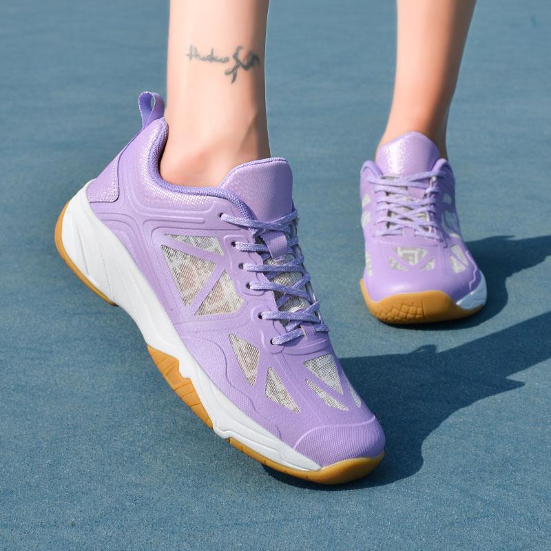 36-46 Paar Stoßdämpfende Rutschfeste Atmungsaktive Badmintonschuhe Tennisschuhe Tischtennisschuhe Sportschuhe