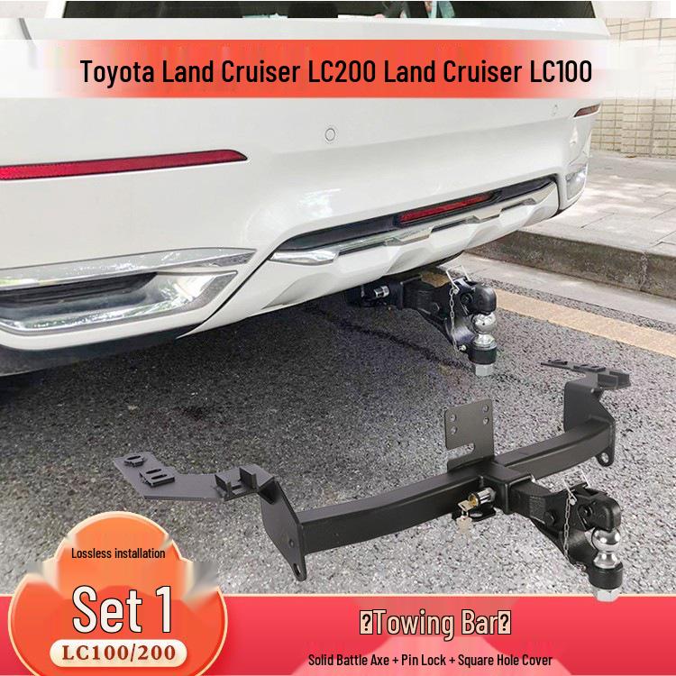 Compatible Tow Hook for Toyota LX570, Land Cruiser LC200, and FJ Modified Trailer Bars