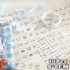 10pcs Cute Expression Stickers Transparent Colorful Emoticon Decor Sticker for DIY Journaling Scrapbook Kid Gift