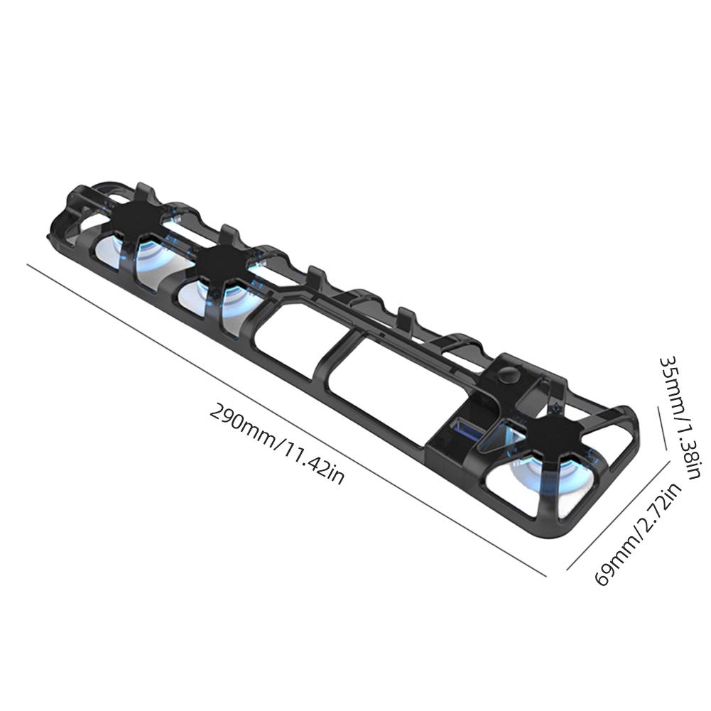 Cooling Fan with LED Light and 3 Fans Cooling Game Accessories USB DC 5V Game Console Rear Cooling Fan for PS5 Slim Console