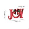 Christmas Table Decoration Xmas Party Decor Joy Word Statue Craft Holiday Prop Wedding