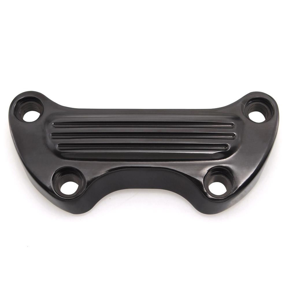 Motorcycle Accessories Upper Handlebar Clamp Chrome/Black Die-Cast Zinc/Aluminum Alloy For Harley 1974-2006 XL FX FXR FX Dyna