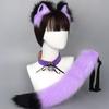 Cat Cosplay Costume Cat Ears Tail Choker Halloween Party Cat Ears Headband Tail