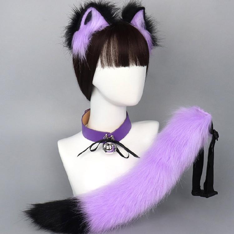 Cat Cosplay Costume Cat Ears Tail Choker Halloween Party Cat Ears Headband Tail