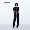 MO&Co. Women's Velvet-Feel High-Waist Casual Pants