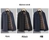Men's Double-Faced Cashmere Overcoat with Detachable Down Lining - Business Casual Mid-Length for Middle-Aged Dads