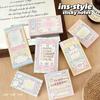Korean Style Cute Memo Pad 100 Sheets Non-Sticky Notepad Kawaii Ins Stationery for Journaling Planner Scrapbooking School Office