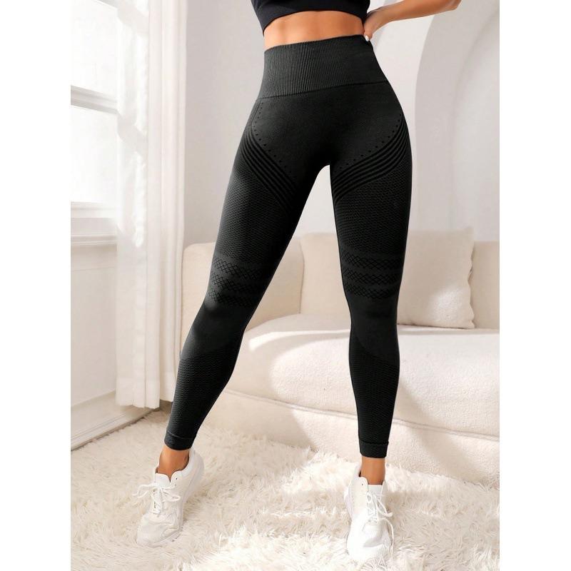 Sexy Line Hip Lifting Sport-Leggings, hoch taillierte Stretch-Fitnesshose für Damen, Yoga-Laufhose