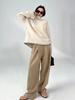 Women's Thickened Cashmere High Neck Cable Knit Sweater - Autumn/Winter Loose Style