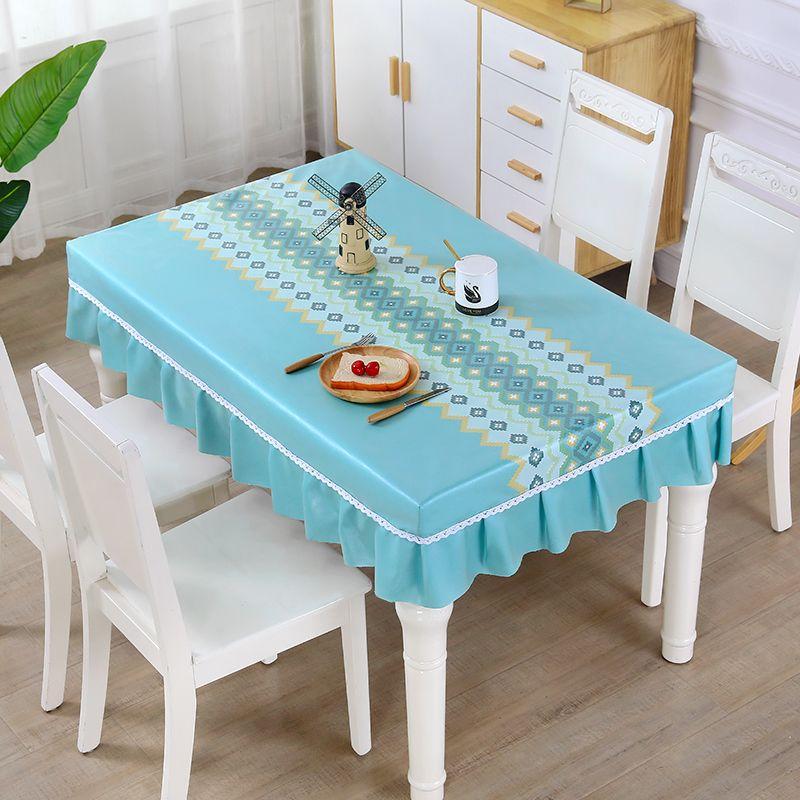 

Скатерть Настольная Дорожка Ткань Всесторонняя Пылезащитная Для Дома Гостиной Водонепроницаемая Нескользящая Скатерть Журнальный Столик Прямоугольная Накидка на Обеденный Стол Green 60*120cm