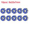 10pcs Inline Roller Skate Bearing 8x22x7mm 608rs ABEC-9 Roller Skate Wheel Bearings Deep Groove Precision Bearing for Skateboard