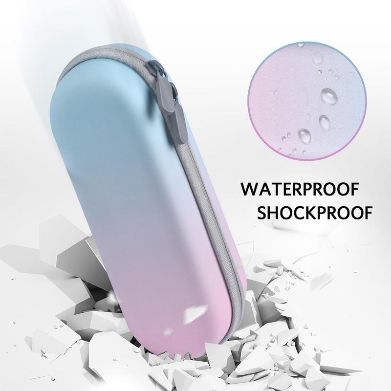 Shockproof & Waterproof Electric Toothbrush Travel Case EVA Protective Organizer For Brushes Heads Charger-1Pc Large Capacity
